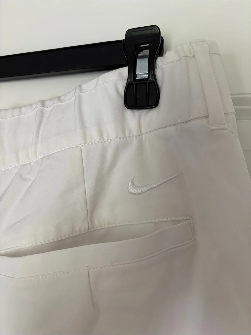 Nike White Women’s Athletic Shorts with Elastic Waistband